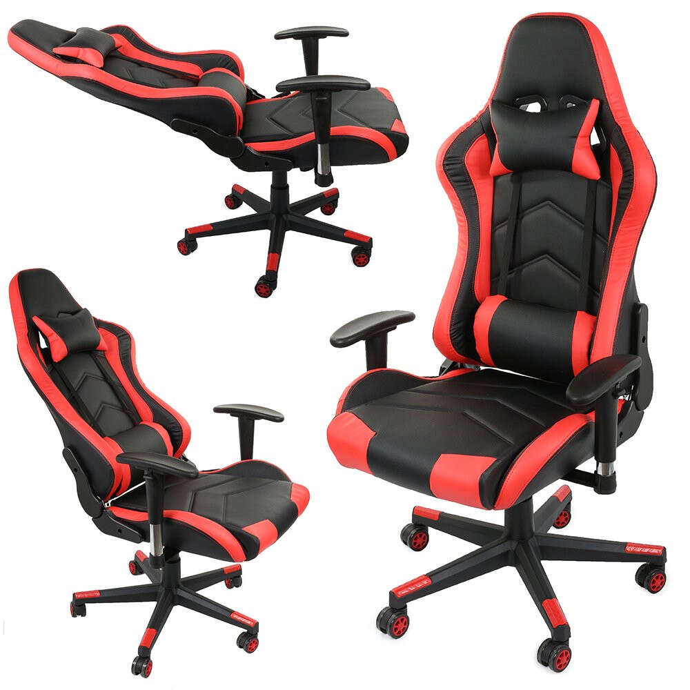 Oem irodai és gamer szék - fekete-piros