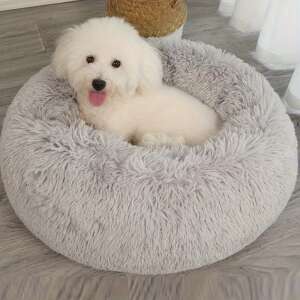 Extra Moale Pat Rotund pentru Animale de Companie 40cm 111033188 - Paturi pentru câini