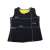 Black neoprene fitness vest for weight loss, size M, with measurements