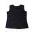 Black neoprene fitness vest for weight loss, size M, back view