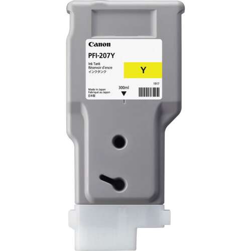 Canon PFI-207 Y Sárga Eredeti Tintapatron, 300ml