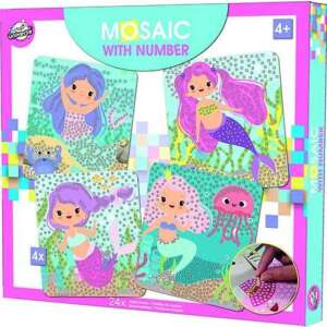 Set creativ mozaic Sellők pentru copii, set de artă mozaic cu tematică sirenă - Nonbrand Jocuri si jucarii creative
