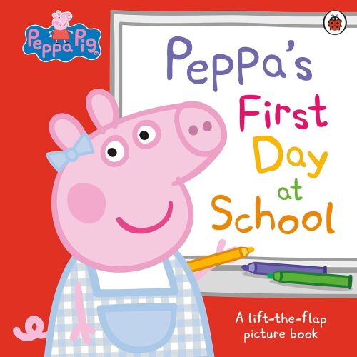 Peppa Pig: Peppa első napja az iskolában, felnyitható képeskönyv borítója - Ladybird