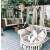 Pepita Macrame Hanging Chair on patio