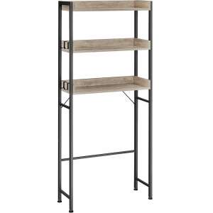 VASAGLE Úložný regál do kúpeľne nad toaletu alebo práčku, sivé prevedenie - Kúpeľňová skrinka