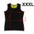 Čierna neoprénová fitness vesta pre mužov, veľkosť XXXL, s rozmermi