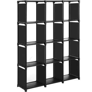 Polc, Songmics, RT-0199, Fekete, 105x30x140 cm