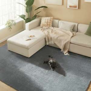 Килим, SONGMICS, 200x290см, сив, неплъзгащ се, може да се пере