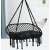 Black double hammock swing chair with cushions, Pepita