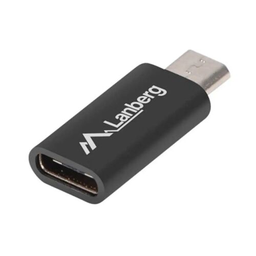 Közelkép a Lanberg USB-C - Micro USB adapterről - Átalakító