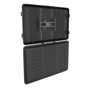 Logilink időjárásálló TV ház 55-75 hüvelykes TV-khez, acél, fekete, nyitott nézet - Logilink