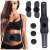 BMR Fit EMS muscle stimulator belt for abdominal training, with 3 control panels and 3 pairs of pads