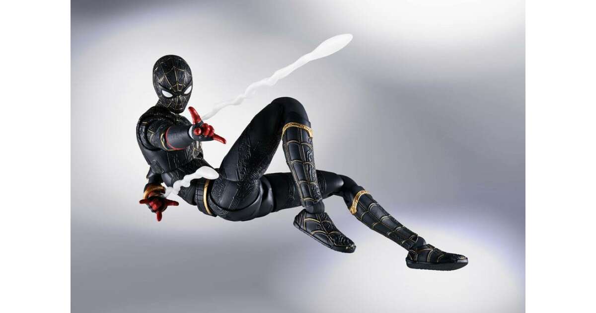 S.H Figuarts Spider-Man Black & Gold Suit - Spider-Man : No