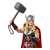 Közelkép a Hasbro Marvel Legends Mighty Thor akciófiguráról sisakkal és Mjolnirrel