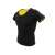 Black short sleeve neoprene fitness shirt for men, side view