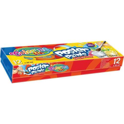 Tégelyes temperakészlet, 12x20ml, Colorino 111062788