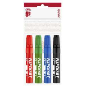 Táblafilc, flipchart marker készlet, 4 db-os, 1-4mm vágott hegy, ICO Artip 12 111063120 - Tábla- & Flipchart marker