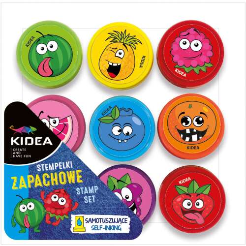 Nyomda szett, 9 db-os, gyümölcsös, illatos, Kidea 111063524