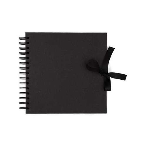 Fekete 20x20 cm-es Scrapbook szalaggal