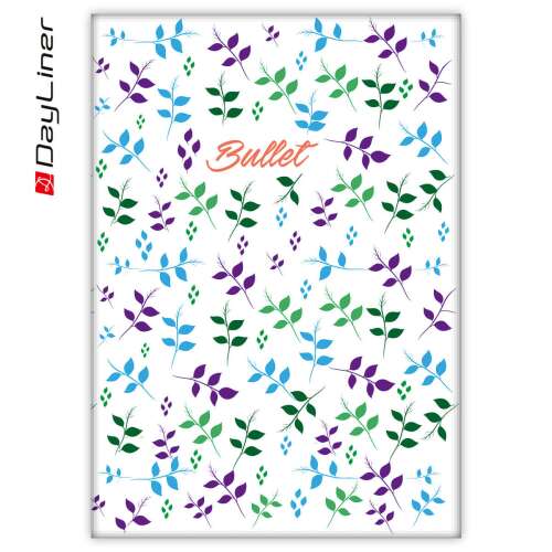 Dayliner Colors Bullet Journal, pontrácsos napló, notesz A/5, Plant 111063799