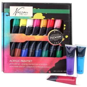 Akrilfesték készlet,  18 db-os, 18x36 ml 111064275 - Akrilfesték