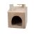 3-tier Cat Entertainment Center and Scratching Post Cat House Tower 92cm, Beige 40075027