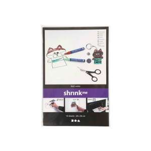 Zsugorfólia lapok matt fehér 20x30, 10 db. 111062059 - Gyöngy & Gyöngyfűző