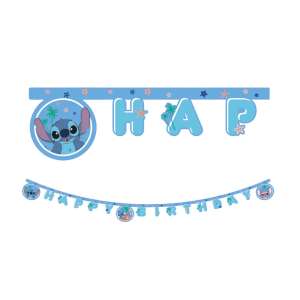 Lilo & Stitch Happy Birthday Banner, 2m Partydekoration - Partydeko