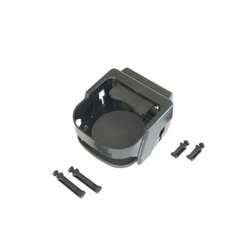 Czarny uchwyt na kubek samochodowy Mega Drive z klipsami do kratki wentylacyjnej