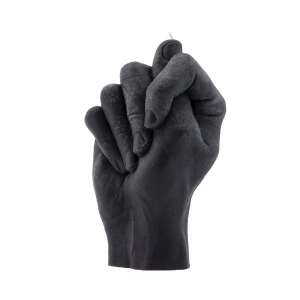 Lumânare neagră în formă de mână CandleHand Fig, izolată - Lumânări