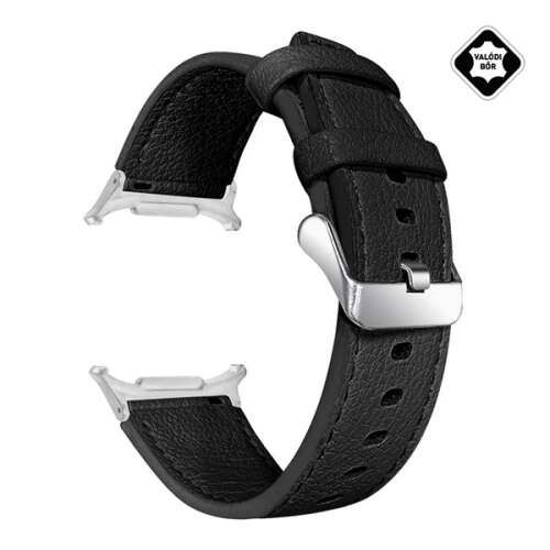 Samsung Galaxy Watch Ultra eSIM 47mm (SM-L705) Pótszíj (egyedi méret, valódi bőr) FEKETE 111135108