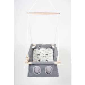 Incababy Sweet Dream babahinta, szürke szövet, lajhár mintás párnával - Incababy