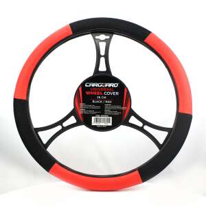Cargard Universal Wheel Cover 38 cm Black / Red steering wheel cover - Carguard Car Steering Wheel Cover