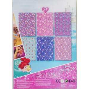 Kreatívny papier A4 Disney Princess, 24 listov s rôznymi vzormi - Pomôcky na kreslenie