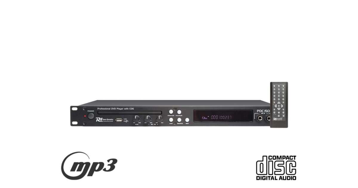přehrávače | Power Dynamics PDC-60, tuner a přehrávač CD/MP3/USB
