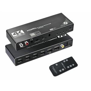 Thunder SWP-402, 4&#215;2 HDMI 4K kapcsoló és elosztó, ARC + távirányító 131684886 - Audio-video kapcsoló