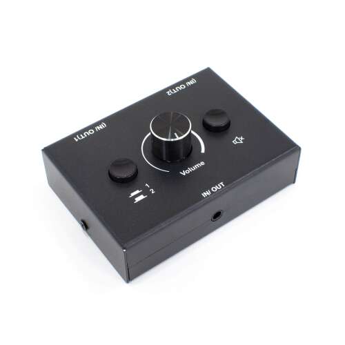 Thunder AS-2 két csatornás kétirányú audiojel/fülhallgató kapcsoló 111296937