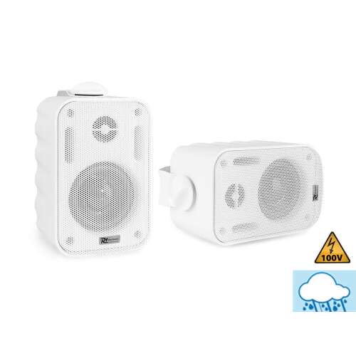 Power Dynamics BC30W (3″) Fali hangfal szett 2×20/60W, 8 Ohm/100V – fehér 111297589 - Power Dynamics