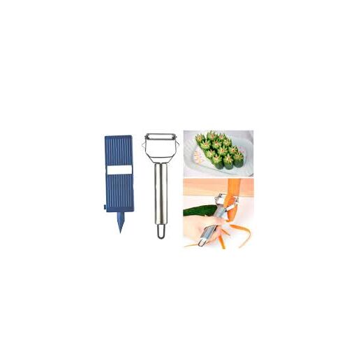 Zöldség és Gyümölcs Hámozó Készlet kollázs használati példákkal