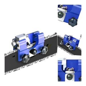 Hitman ALK-308 kézi láncfűrész láncélező használat közben kollázs - HITMAN