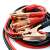 Car jump starter cables, red and black cables with clamps