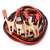 Car jump starter cables, red and black cables with clamps