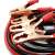 Car jump starter cables, red and black cables with clamps