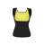 Neoprene fitness slimming tank top for women, size L, black color, front view