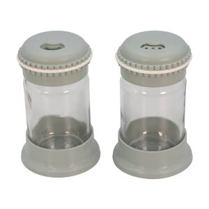 Iris Macaron szürke üveg só- és borsszóró szett (2db) - Iris