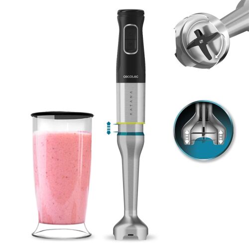 Cecotec Katana 1200W ručni blender sa smoothie-jem i detaljima oštrica