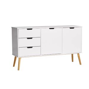 Komód hálószoba nappali bútor 75x35x100cm fehér BC-07