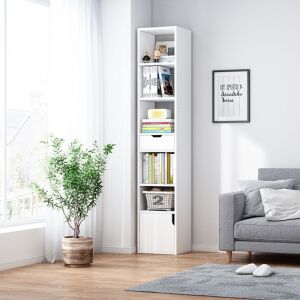 Bibliotecă, 32,5x24x180cm, alb, FUR1834-4 111318319