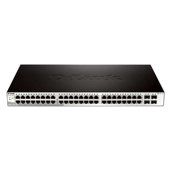 D-Link DGS-1210-52/E Switch 48x1000Mbps + 4xGigabit SFP Menedzsel...