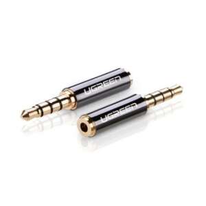 Ugreen 2,5 mm na 3,5 mm audio adaptér, čierny, pozlátený konektor - Káble